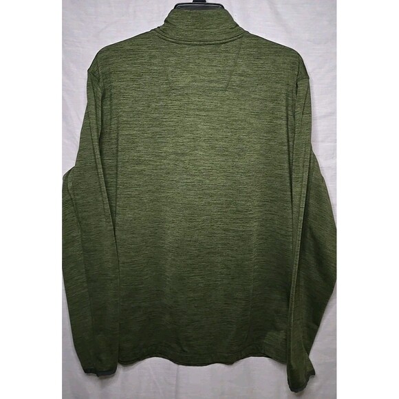 Ruff Hewn Adventure Tech Long Sleeve Shirt, Outdoor ¼ Zip Sz Large, Hunter Green - Picture 6 of 8